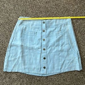 Lightweight chambray skirt